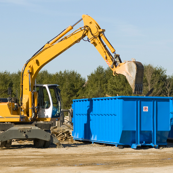 what size residential dumpster rentals are available in Naubinway